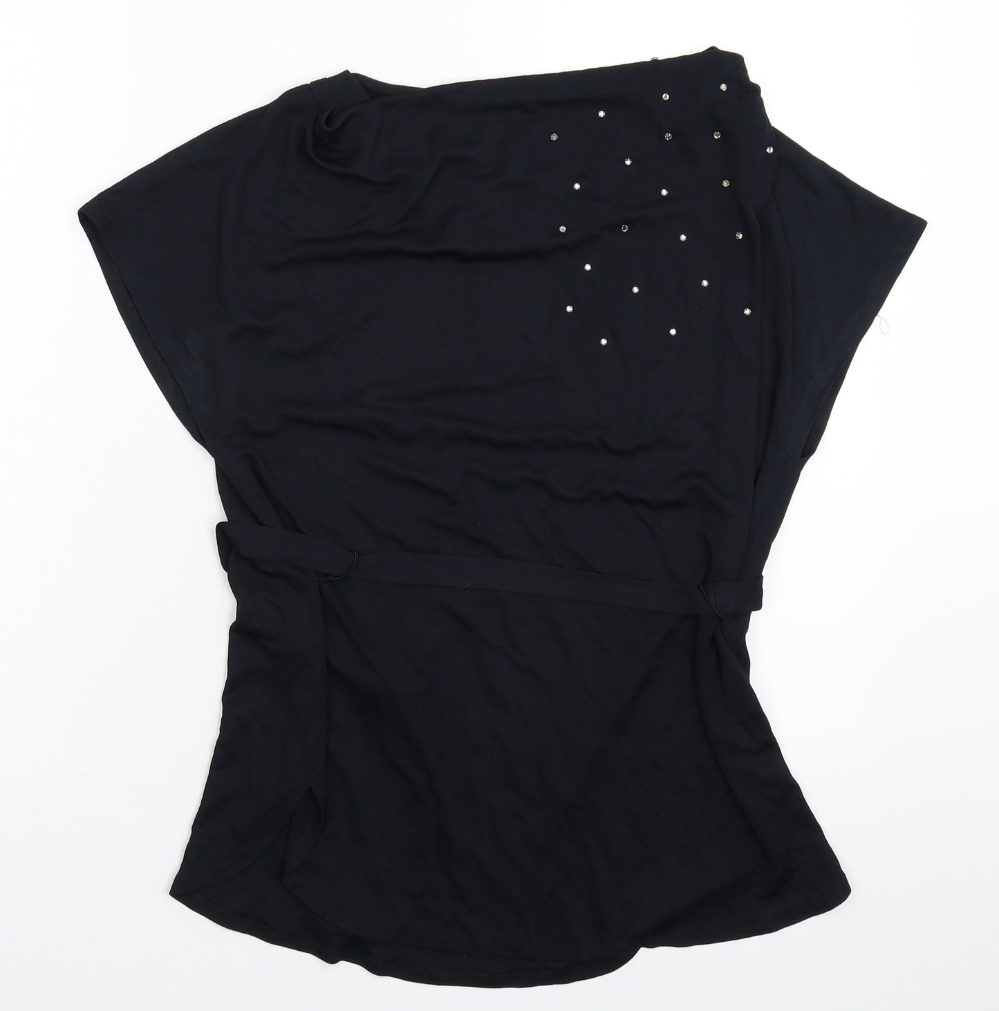 Xenia Design Womens Black   Basic Blouse Size 10