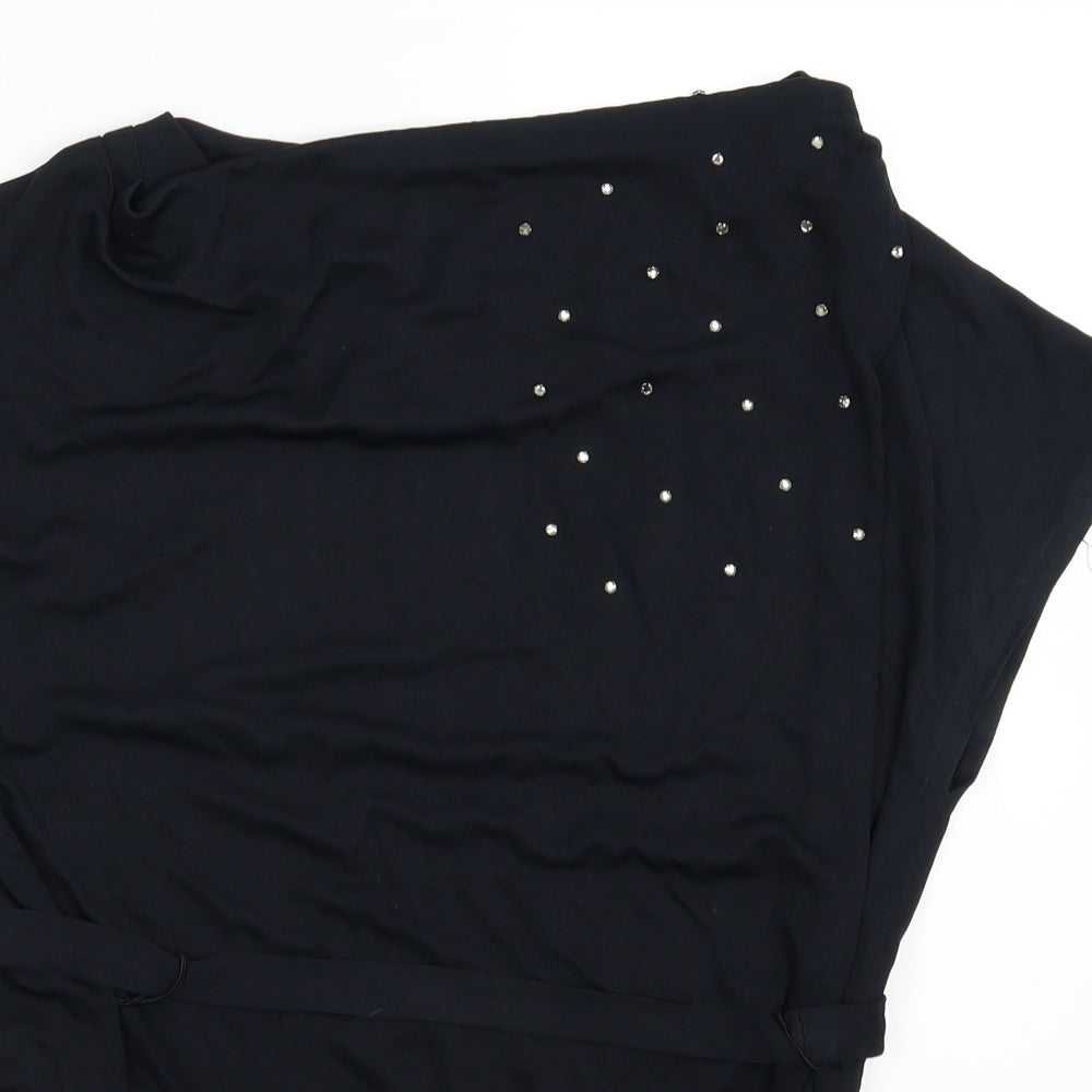 Xenia Design Womens Black   Basic Blouse Size 10