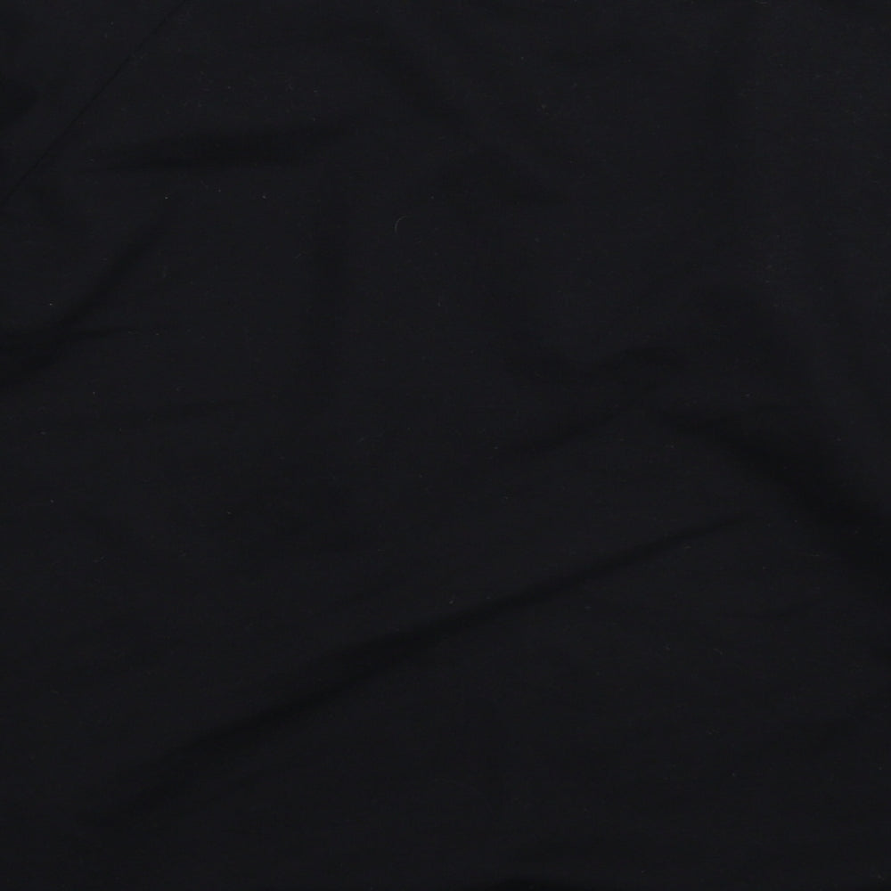B You Womens Black Floral  Pullover Sweatshirt Size 14