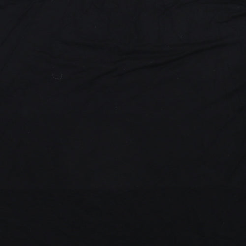 Select Womens Black Animal Print  Basic T-Shirt Size 8