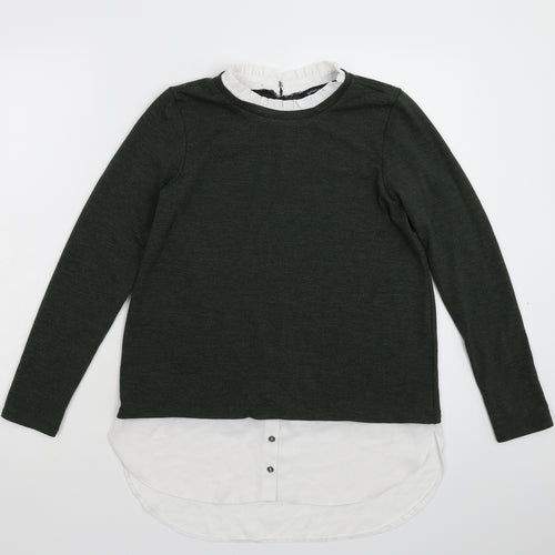 Dorothy Perkins Womens Green  Knit Pullover Jumper Size 8