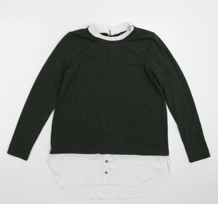 Dorothy Perkins Womens Green  Knit Pullover Jumper Size 8