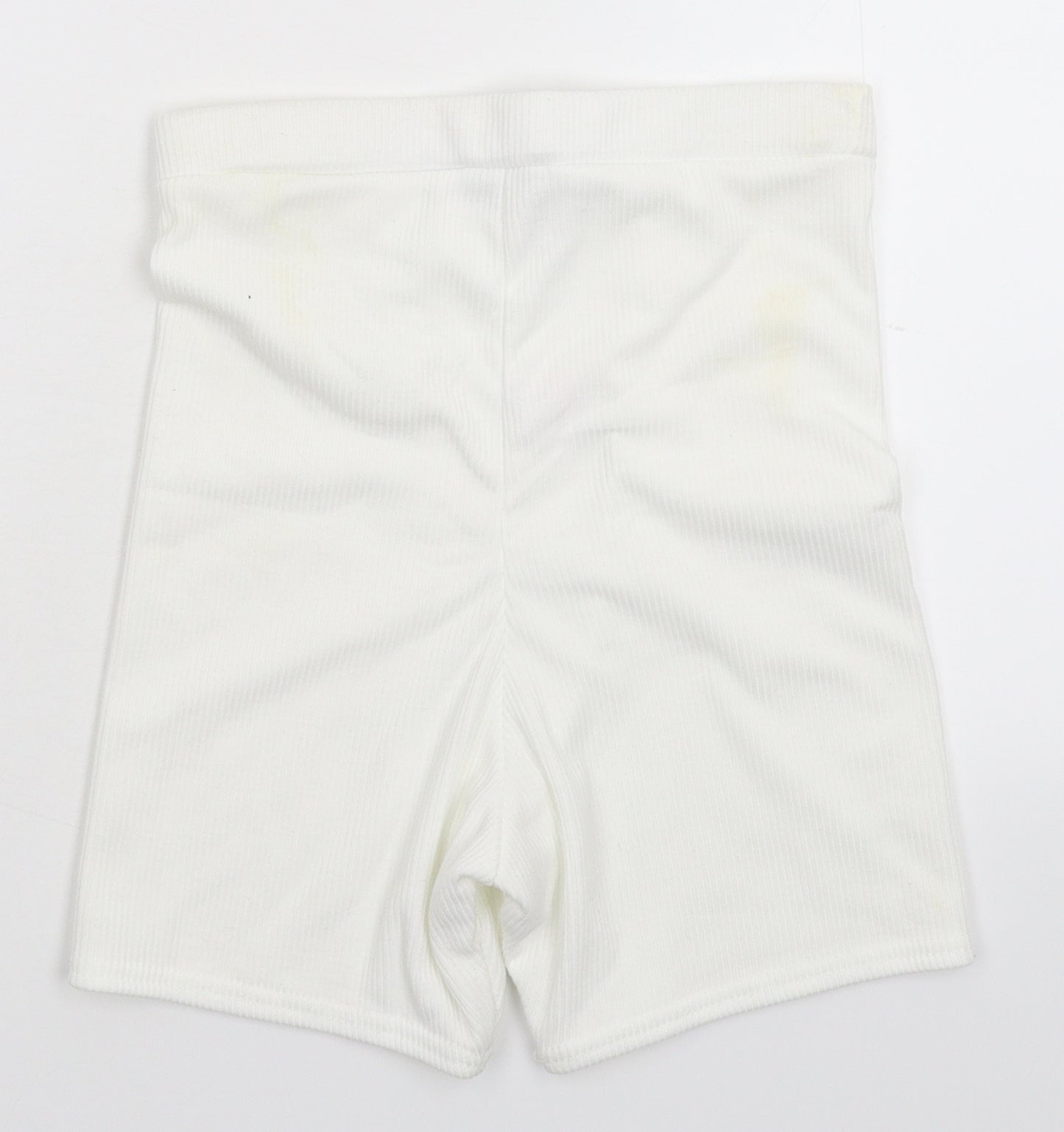 PRETTYLITTLETHING Womens White   Compression Shorts Size 10