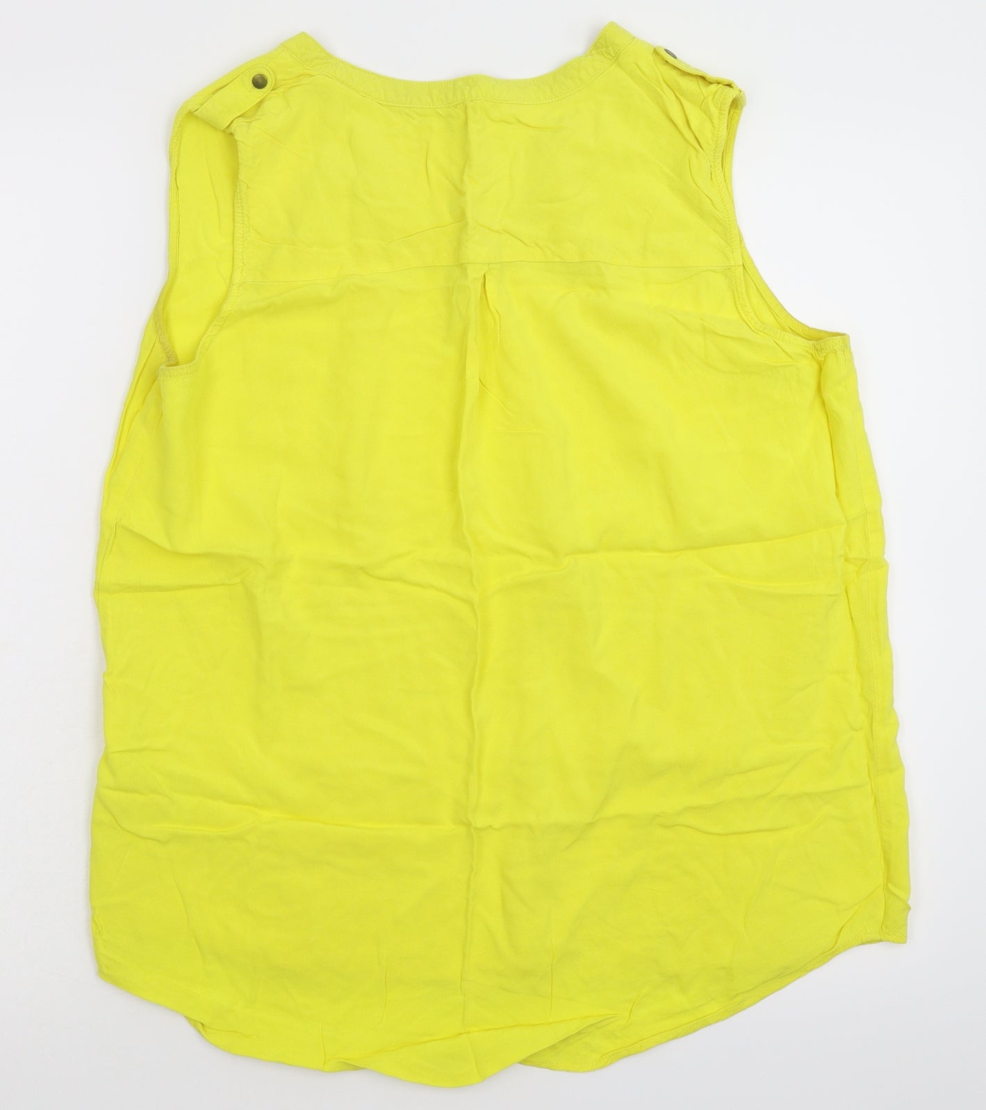 Peacocks Womens Yellow   Basic Tank Size 14