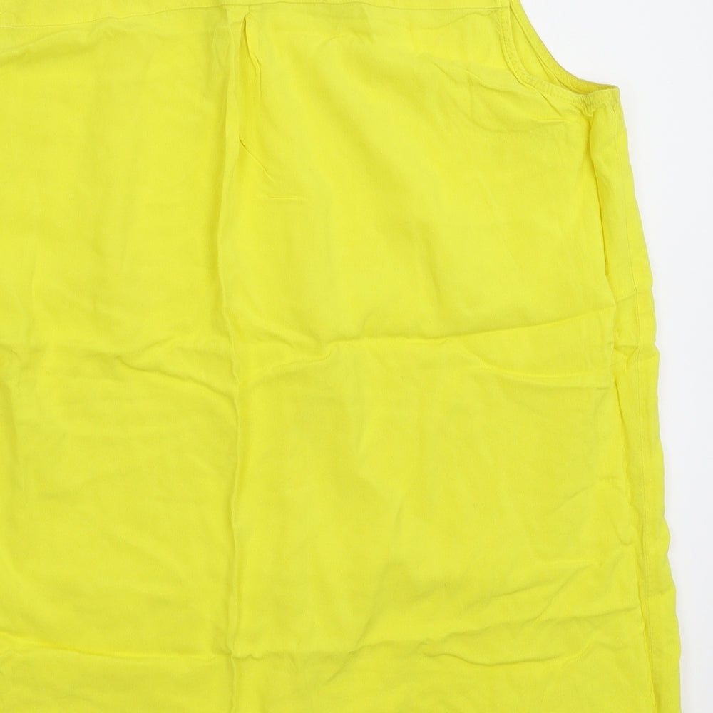 Peacocks Womens Yellow   Basic Tank Size 14