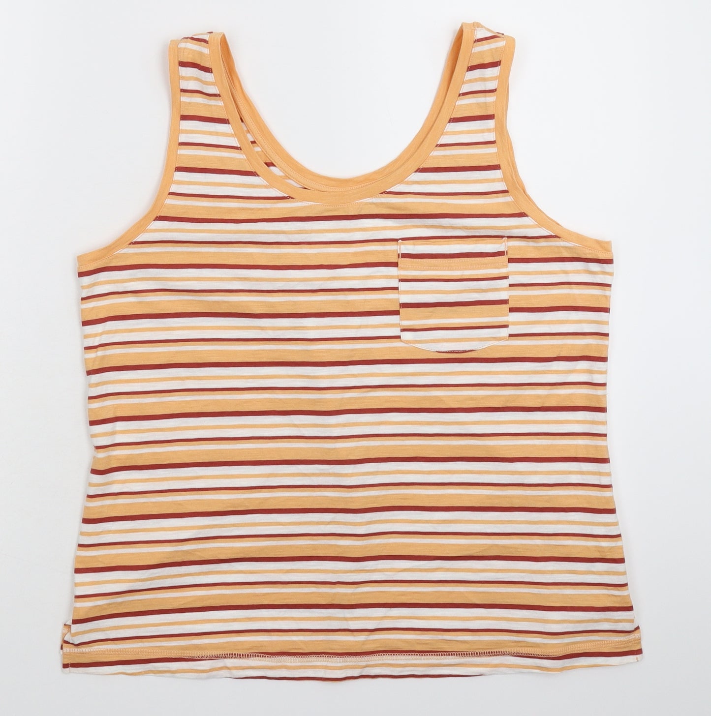 NEXT Womens Multicoloured Striped  Basic Tank Size 14