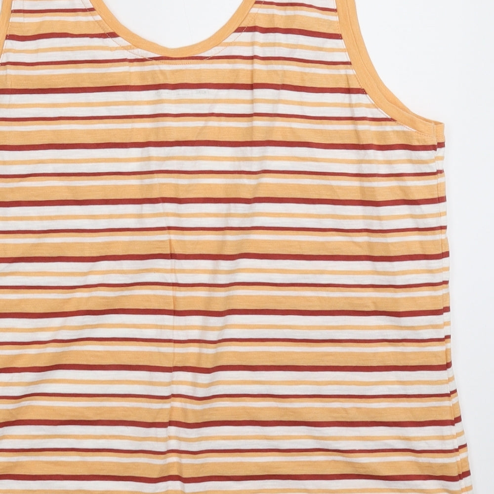 NEXT Womens Multicoloured Striped  Basic Tank Size 14
