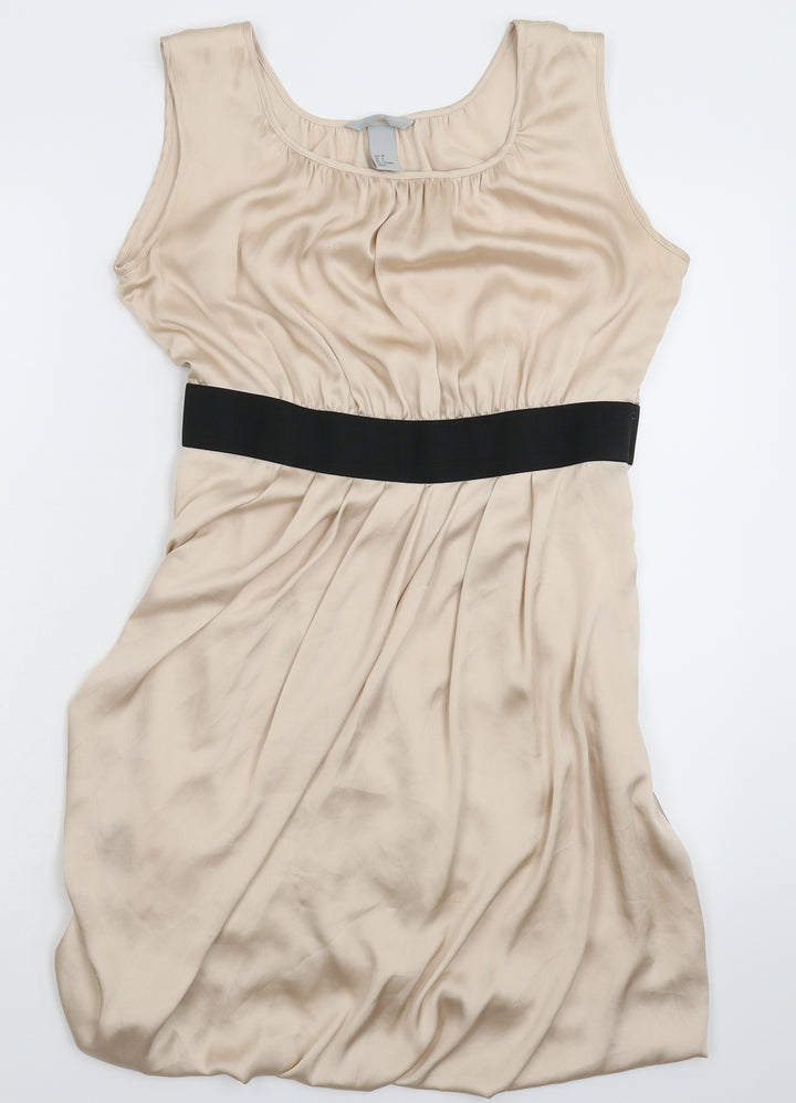 H&M Womens Beige   Mini  Size 12