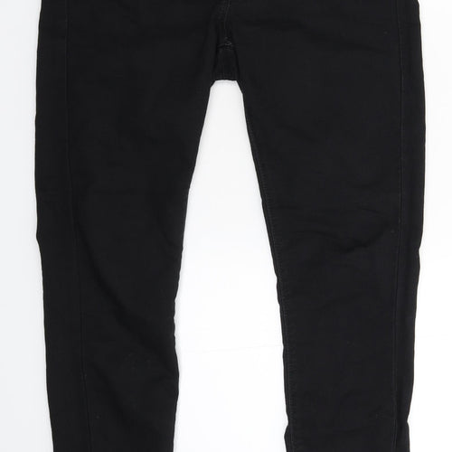 Preworn Womens Black  Denim Skinny Jeans Size 31 in L29 in