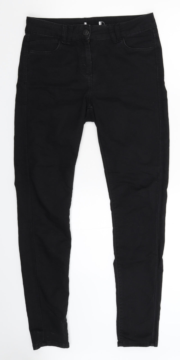 Preworn Womens Black  Denim Skinny Jeans Size 31 in L29 in