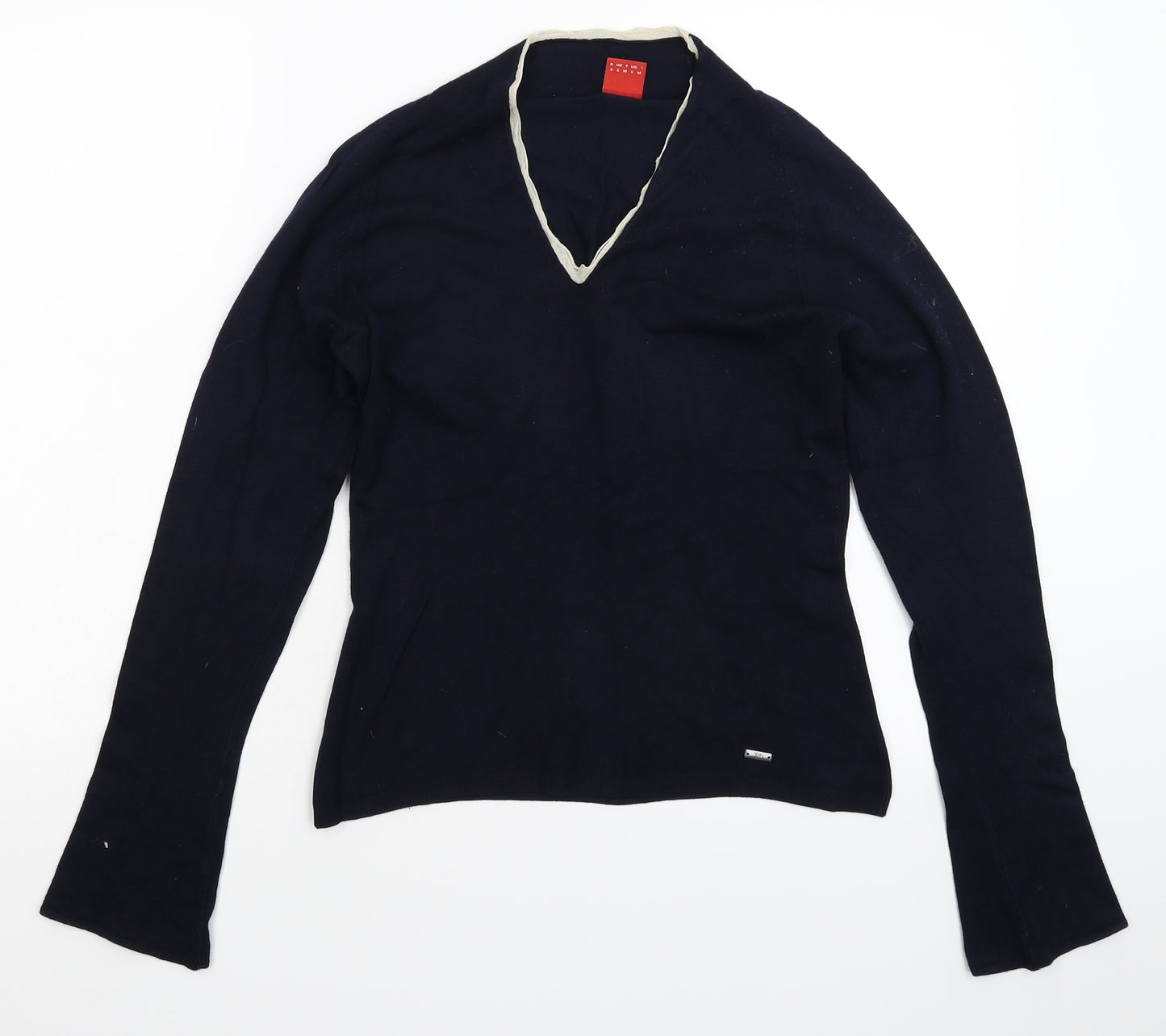 Tiffi Womens Blue  Knit Pullover Jumper Size S