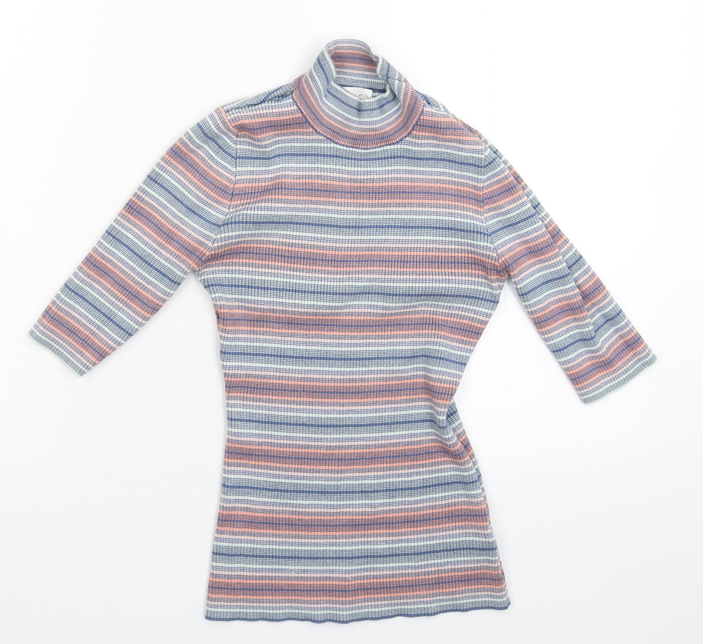 Apricot Womens Multicoloured Striped Knit Pullover Jumper Size 10