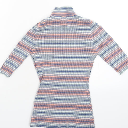 Apricot Womens Multicoloured Striped Knit Pullover Jumper Size 10