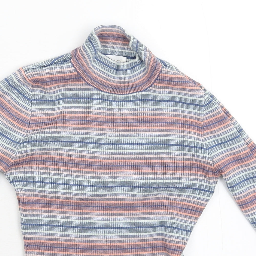 Apricot Womens Multicoloured Striped Knit Pullover Jumper Size 10