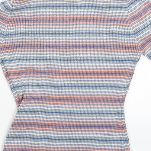 Apricot Womens Multicoloured Striped Knit Pullover Jumper Size 10