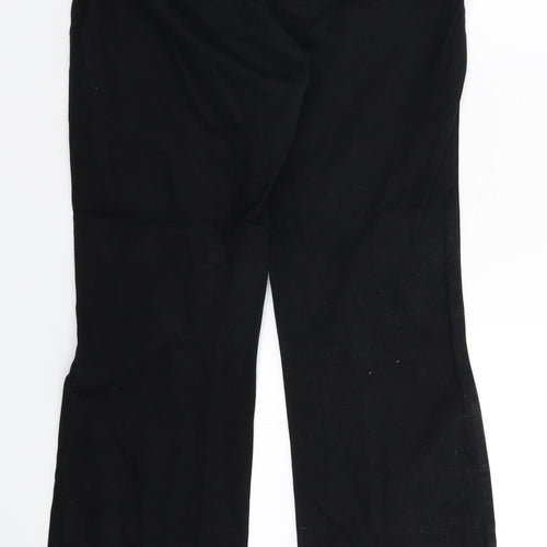 Preworn Womens Black  Denim Bootcut Jeans Size 32 in L31 in