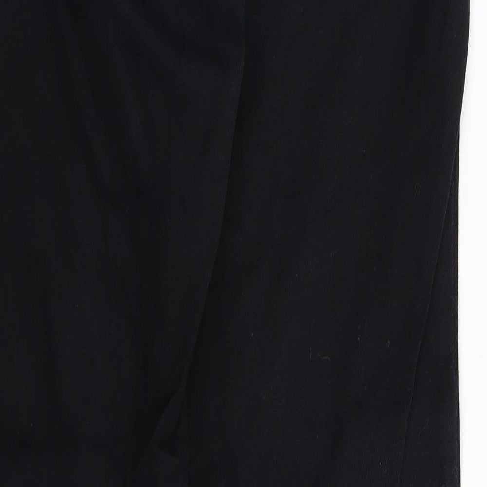 Preworn Womens Black  Denim Bootcut Jeans Size 32 in L31 in