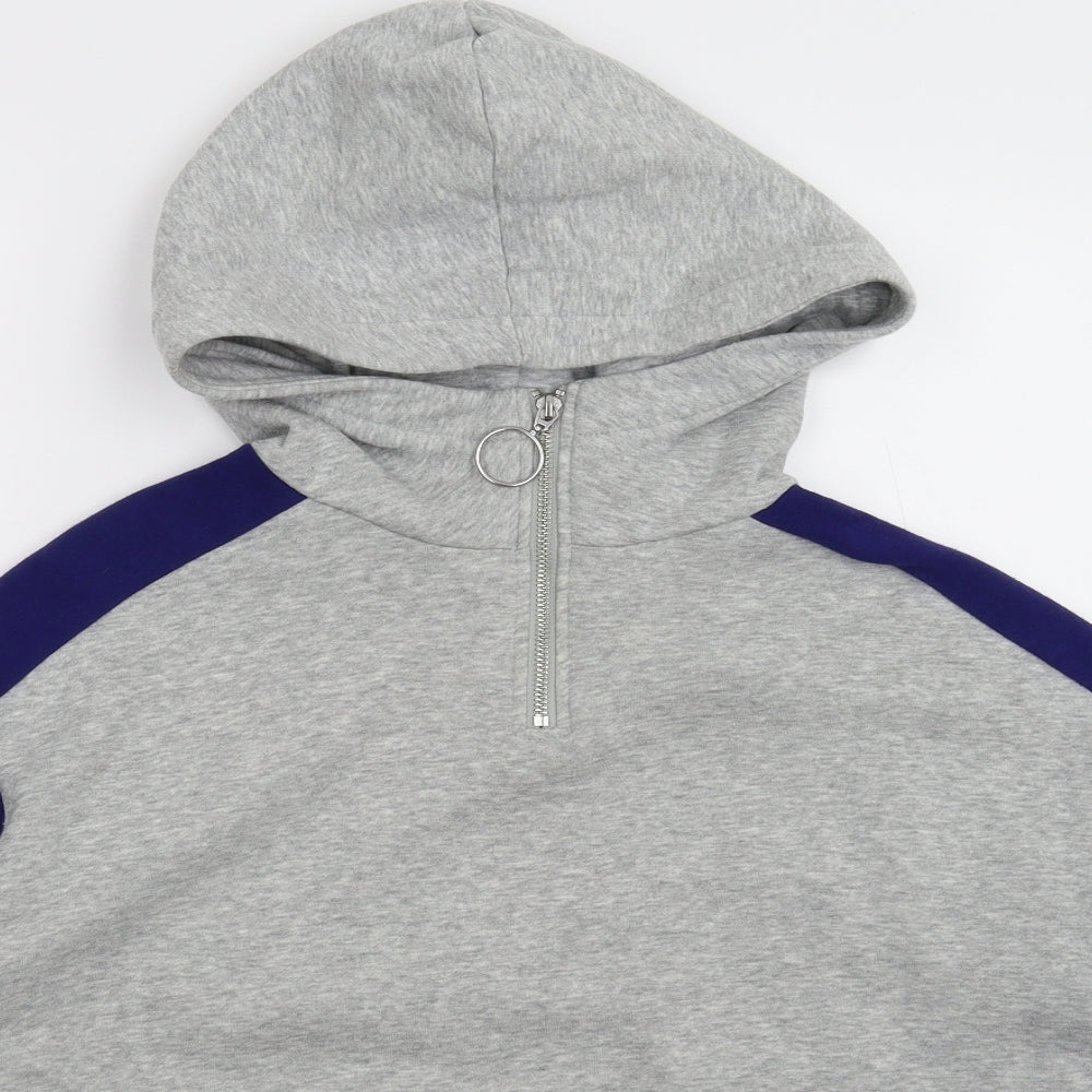 H&M Womens Grey   Pullover Hoodie Size M