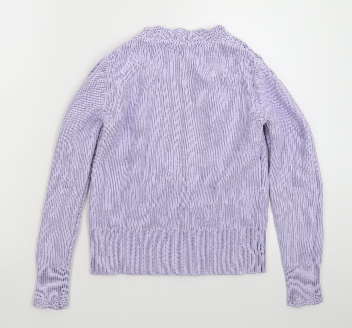 Oasis Womens Purple  Knit Pullover Jumper Size S