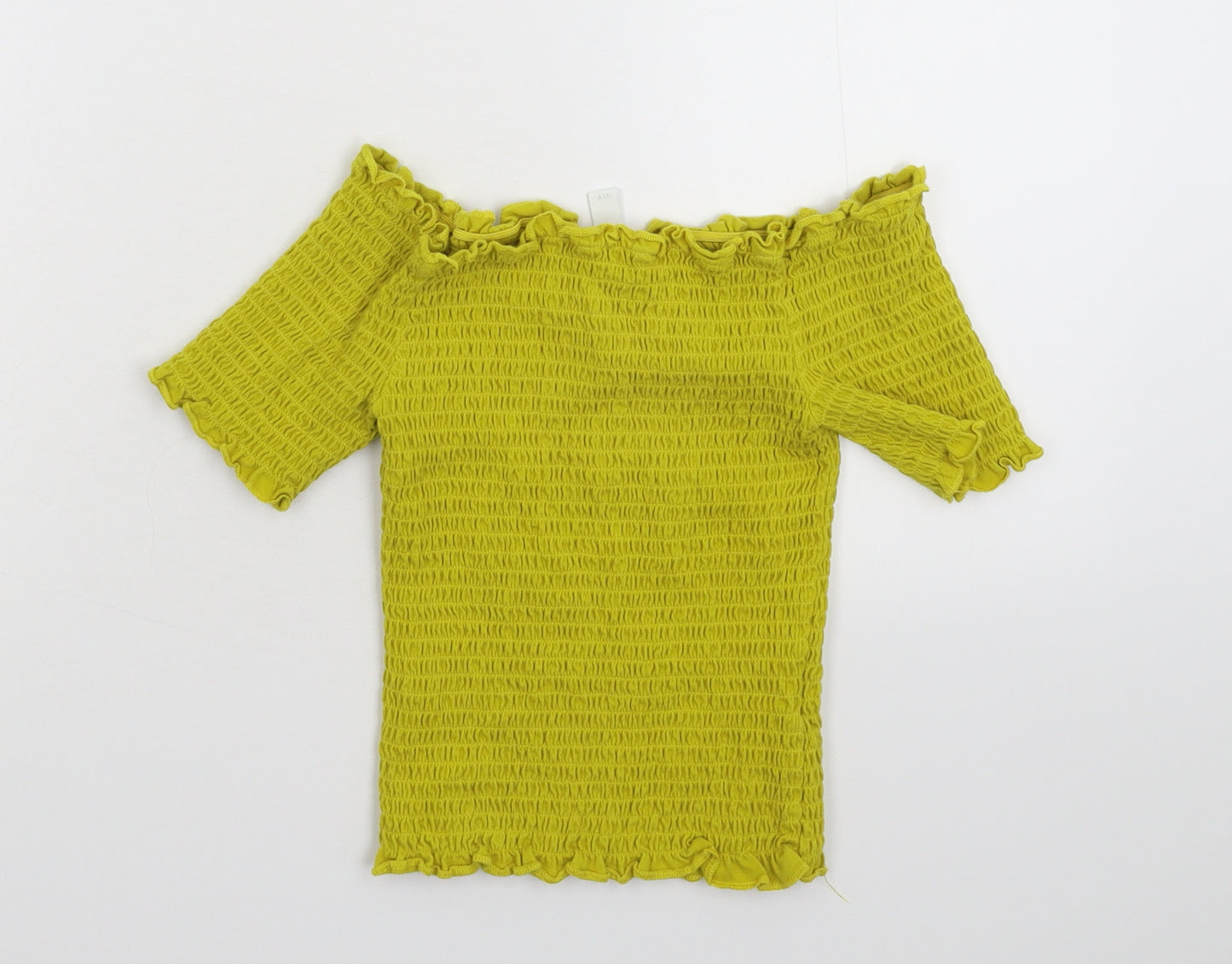 H&M Womens Yellow   Cropped Tank Size S
