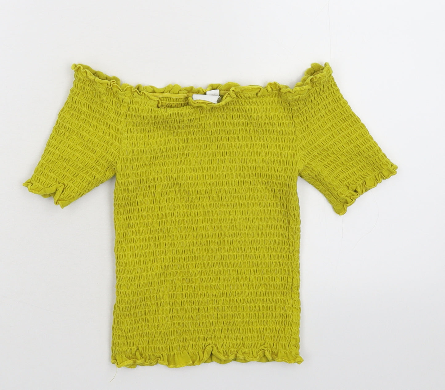H&M Womens Yellow   Cropped Tank Size S