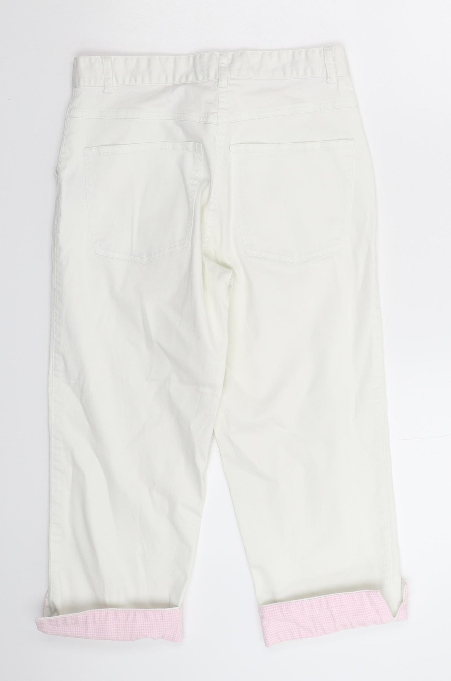 Crew Womens White   Cropped Trousers Size 26 in L20 in