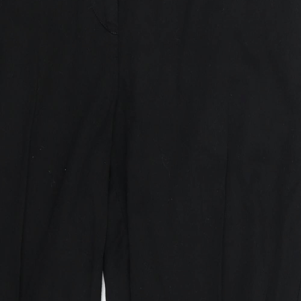 Oasis Womens Black   Cropped Trousers Size 12 L23 in