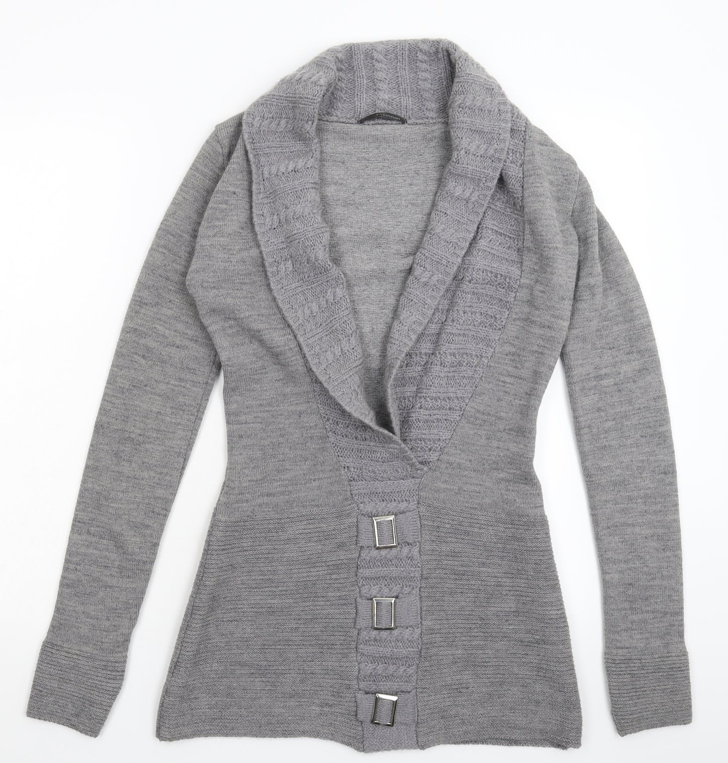 Jane Norman Womens Grey  Knit Jumper Dress  Size 16