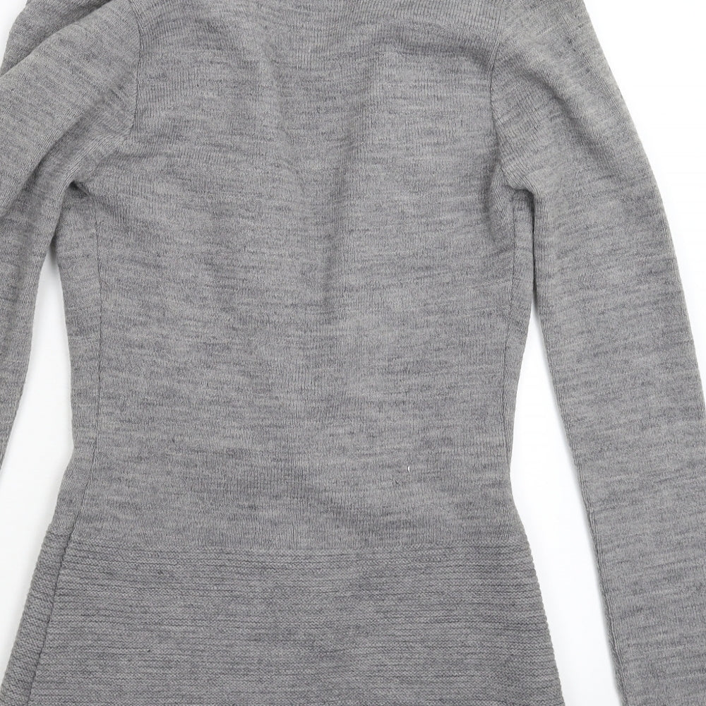 Jane Norman Womens Grey  Knit Jumper Dress  Size 16