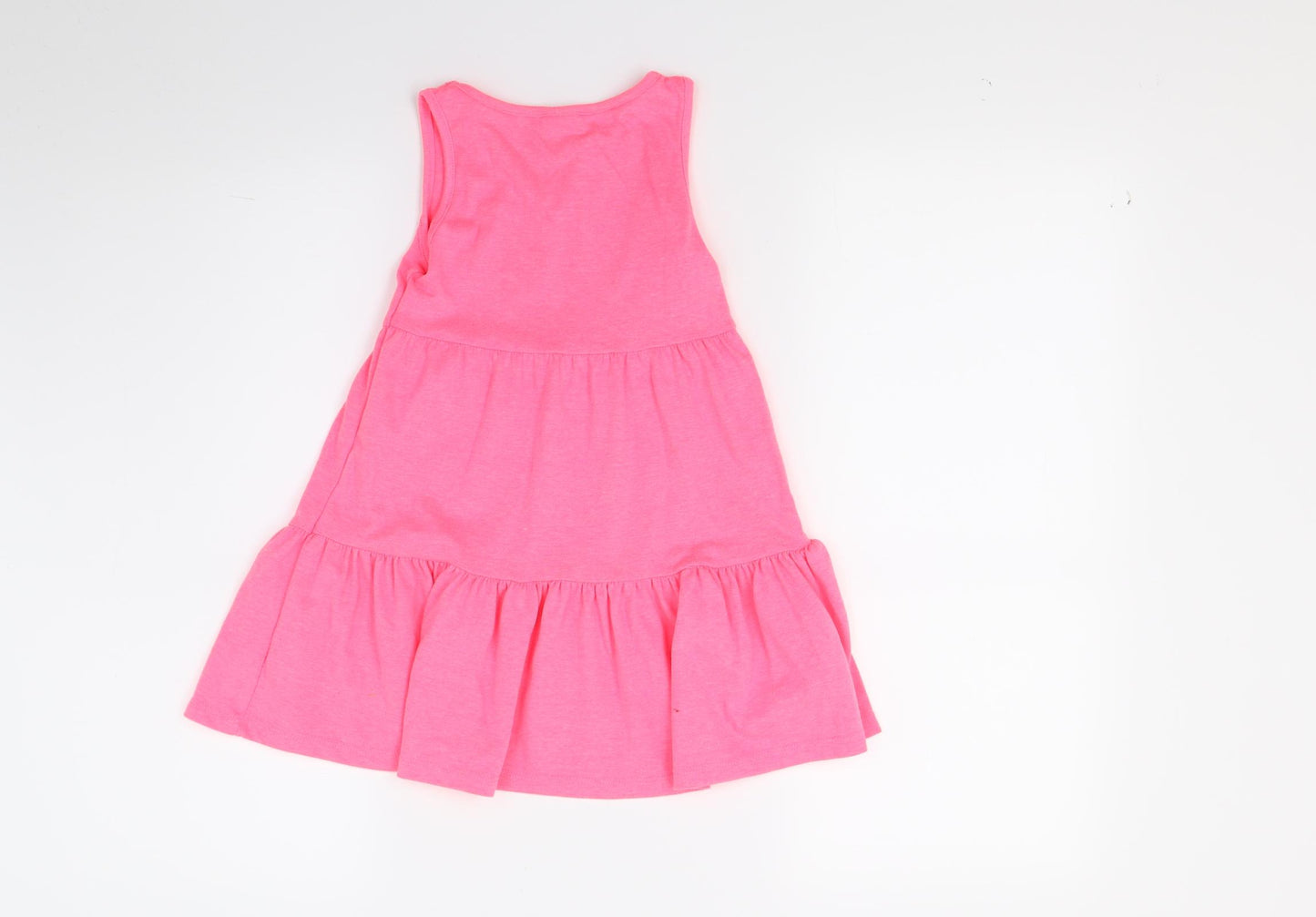 F&F Girls Pink  Jersey T-Shirt Dress  Size 5-6 Years