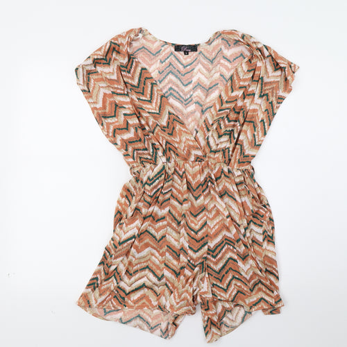Rare Womens Brown   Shorts One-Piece Size 8