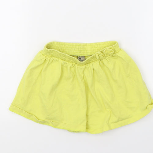 TU Girls Yellow  Jersey Cut-Off Shorts Size 2-3 Years