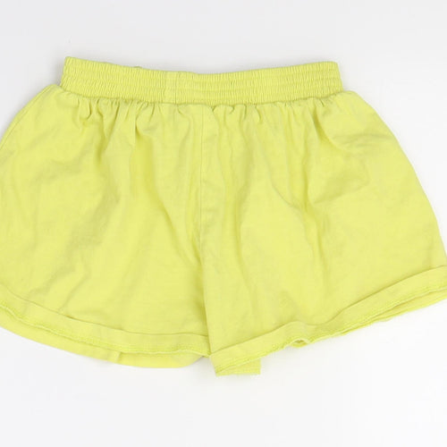 TU Girls Yellow  Jersey Cut-Off Shorts Size 2-3 Years