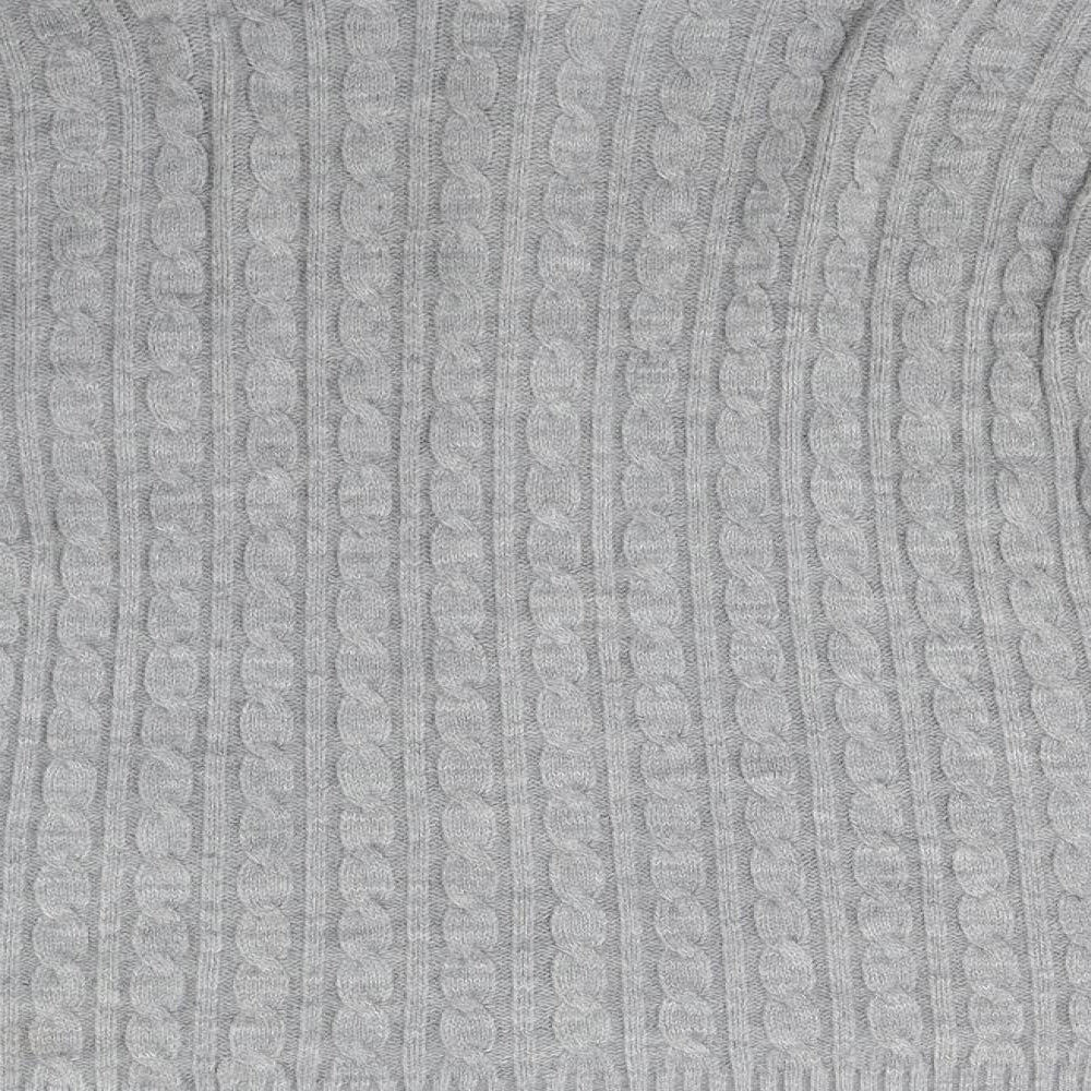 Choice Womens Grey  Knit Cardigan Jumper Size L