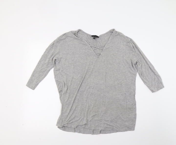 New Look Womens Grey Pullover Jumper Size 16
