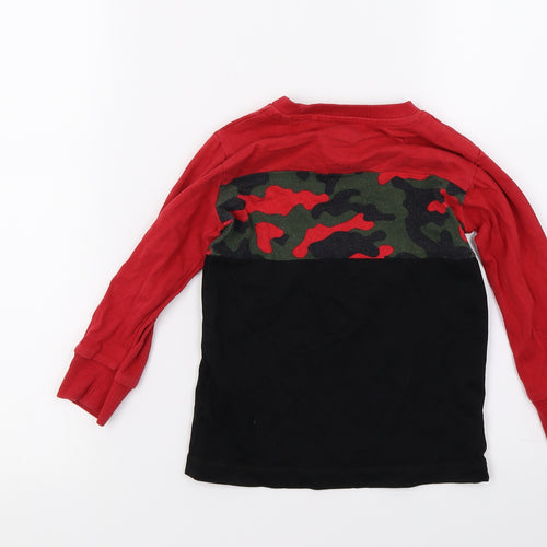NEXT Boys Red Camouflage  Pullover Sweatshirt Size 2-3 Years