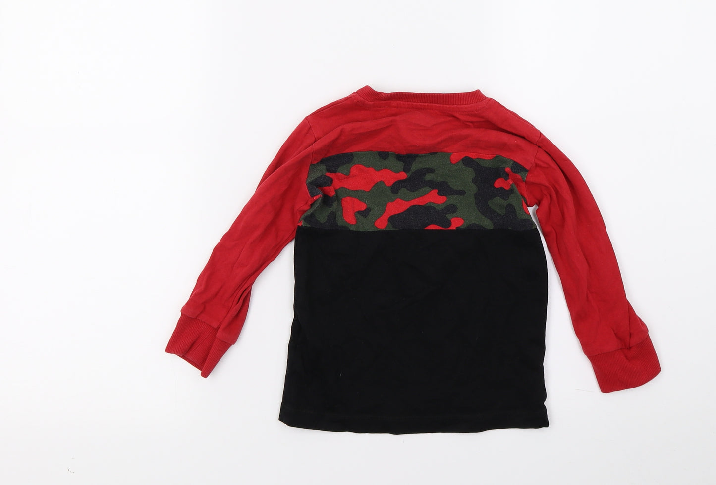 NEXT Boys Red Camouflage  Pullover Sweatshirt Size 2-3 Years