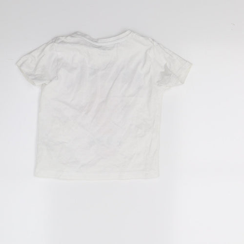 Primark Boys White  Jersey Basic T-Shirt Size 2-3 Years  - England Football