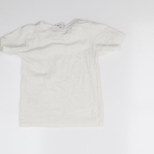 Hype Boys White   Basic T-Shirt Size 3-4 Years