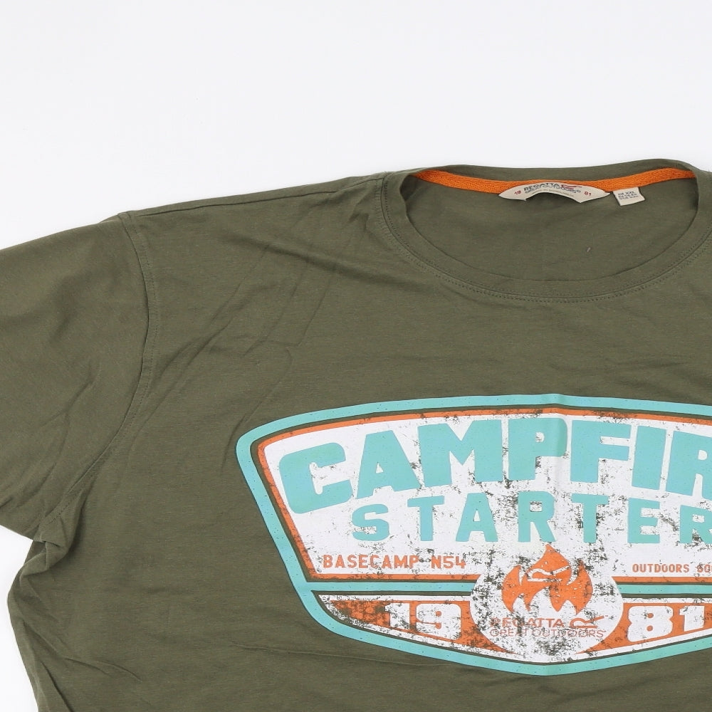 Regatta Mens Green    T-Shirt Size 2XL