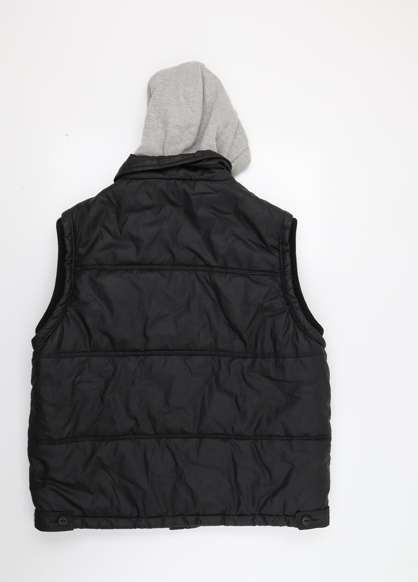 Denim73 Mens Black   Gilet Coat Size XL