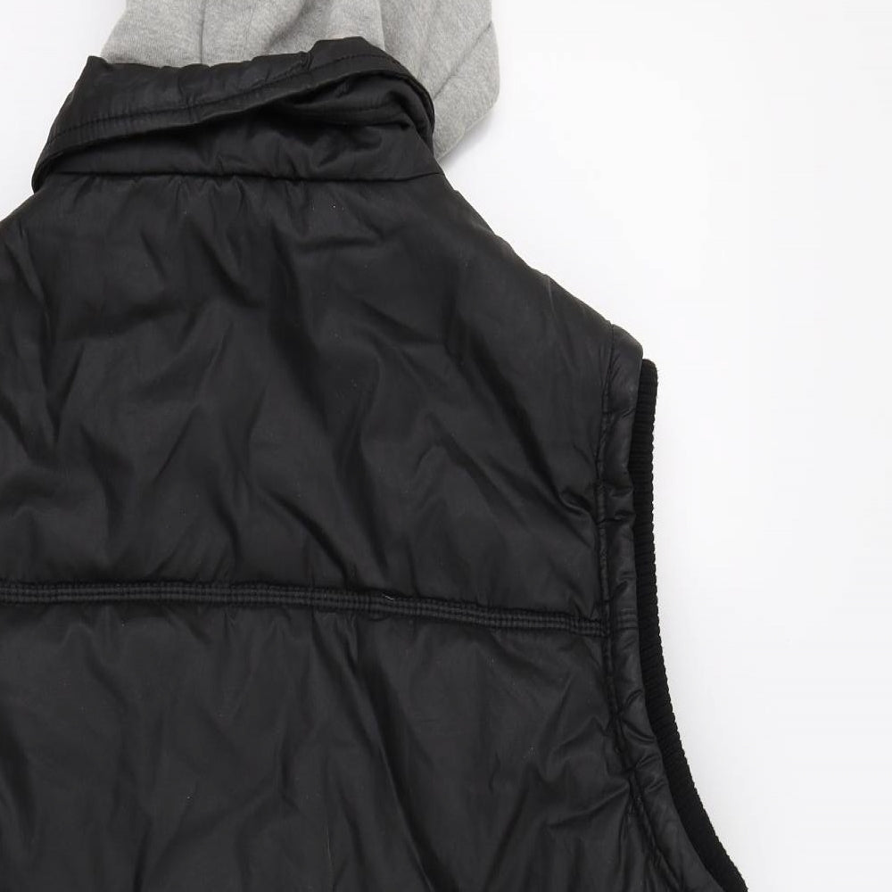 Denim73 Mens Black   Gilet Coat Size XL