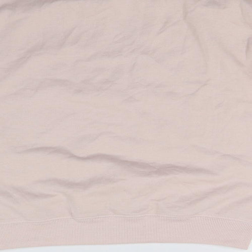 New Look Womens Pink   Pullover Sweatshirt Size 6  - On Sunday We Do nothing