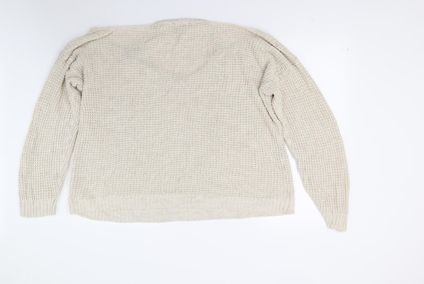 New Look Womens Beige  Knit Pullover Jumper Size L