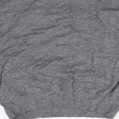 Unika Womens Grey Floral Knit Pullover Jumper Size M