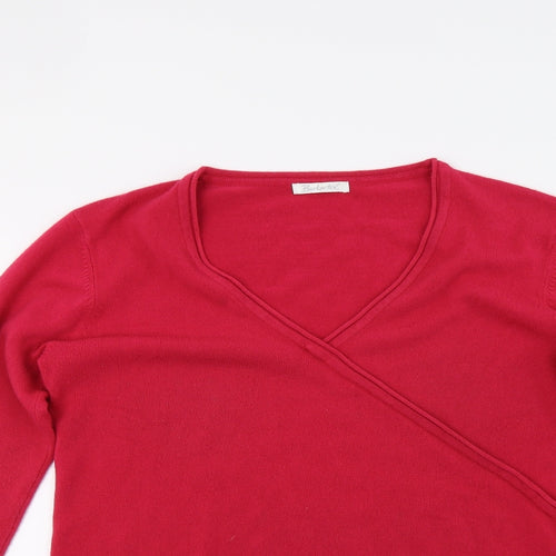 Berkertex Womens Red  Knit Pullover Jumper Size 16
