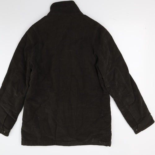 Preworn Mens Brown   Overcoat Coat Size L