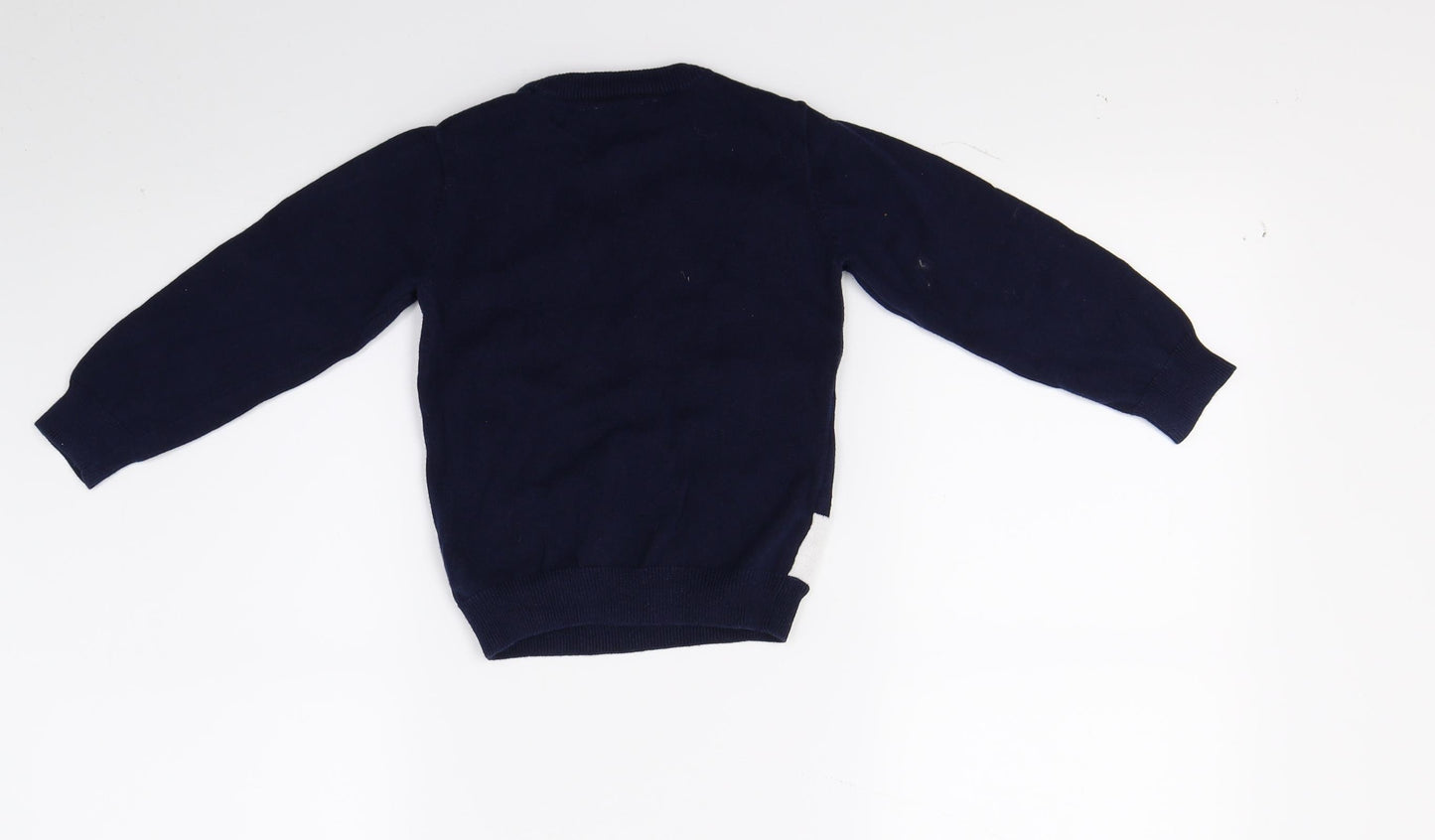 Primark Boys Blue  Knit Pullover Jumper Size 2-3 Years  - Christmas Jumper