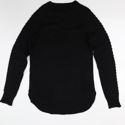 Mrp Womens Black  Knit Jumper Dress  Size M