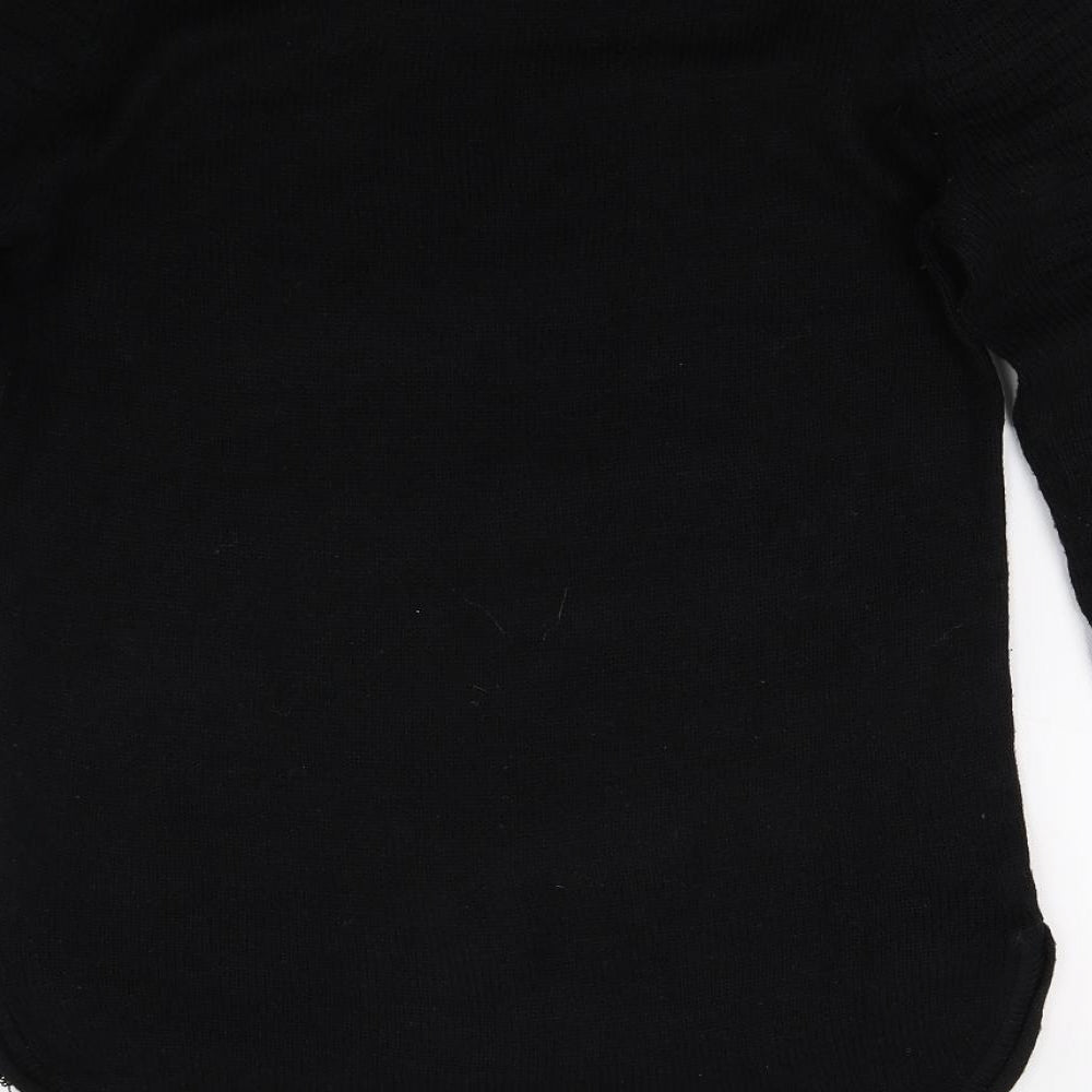 Mrp Womens Black  Knit Jumper Dress  Size M